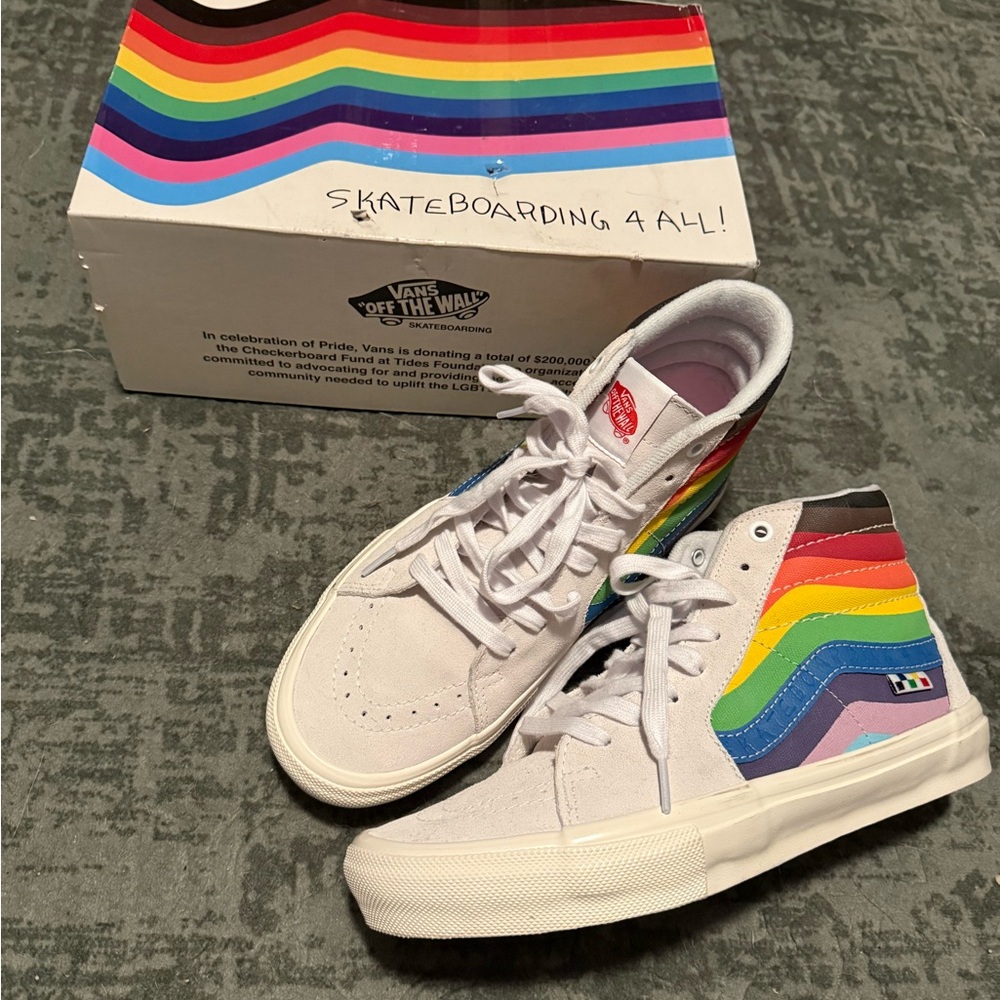 Vans Rainbow High-Top Sneakers